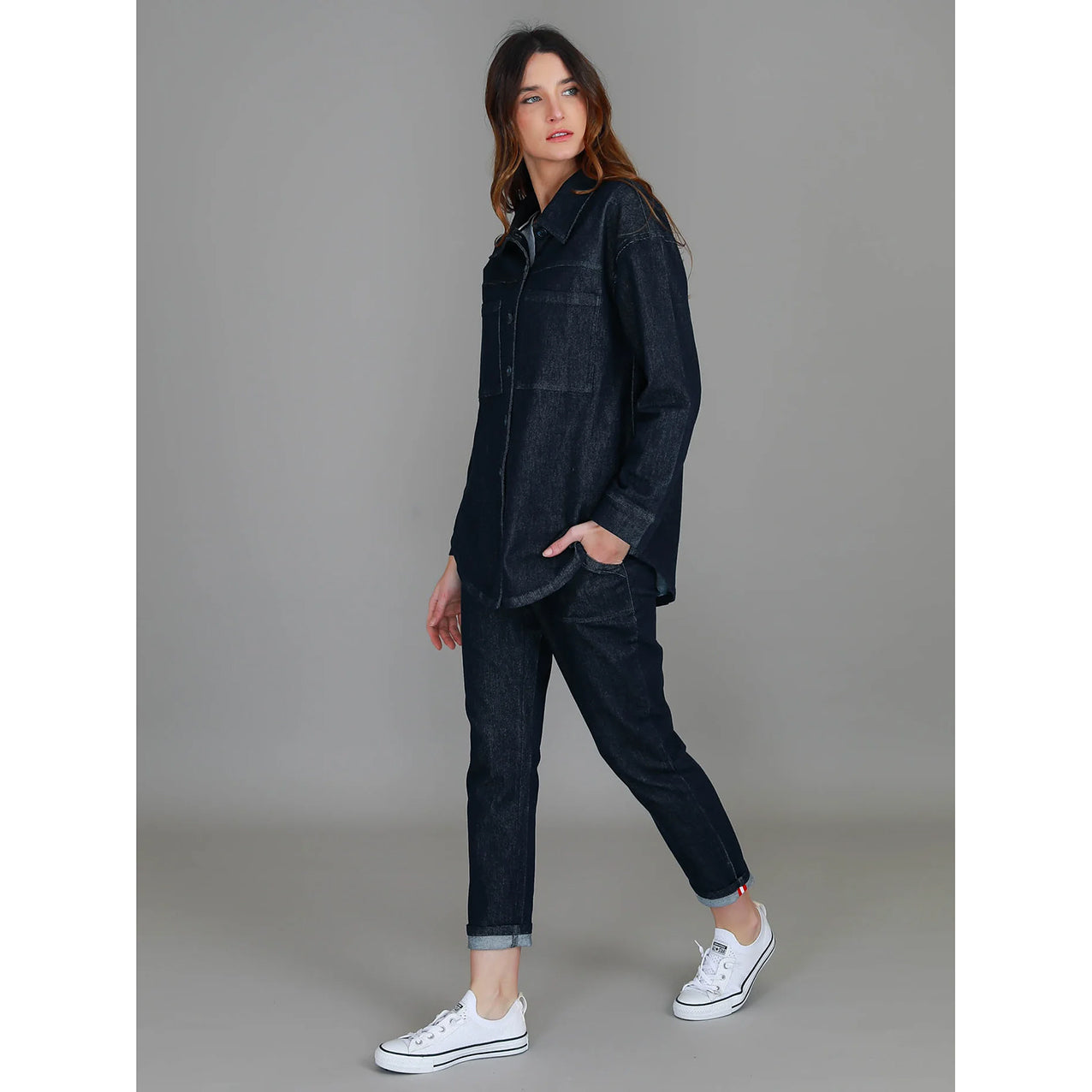 Berwick Dark Denim Shacket