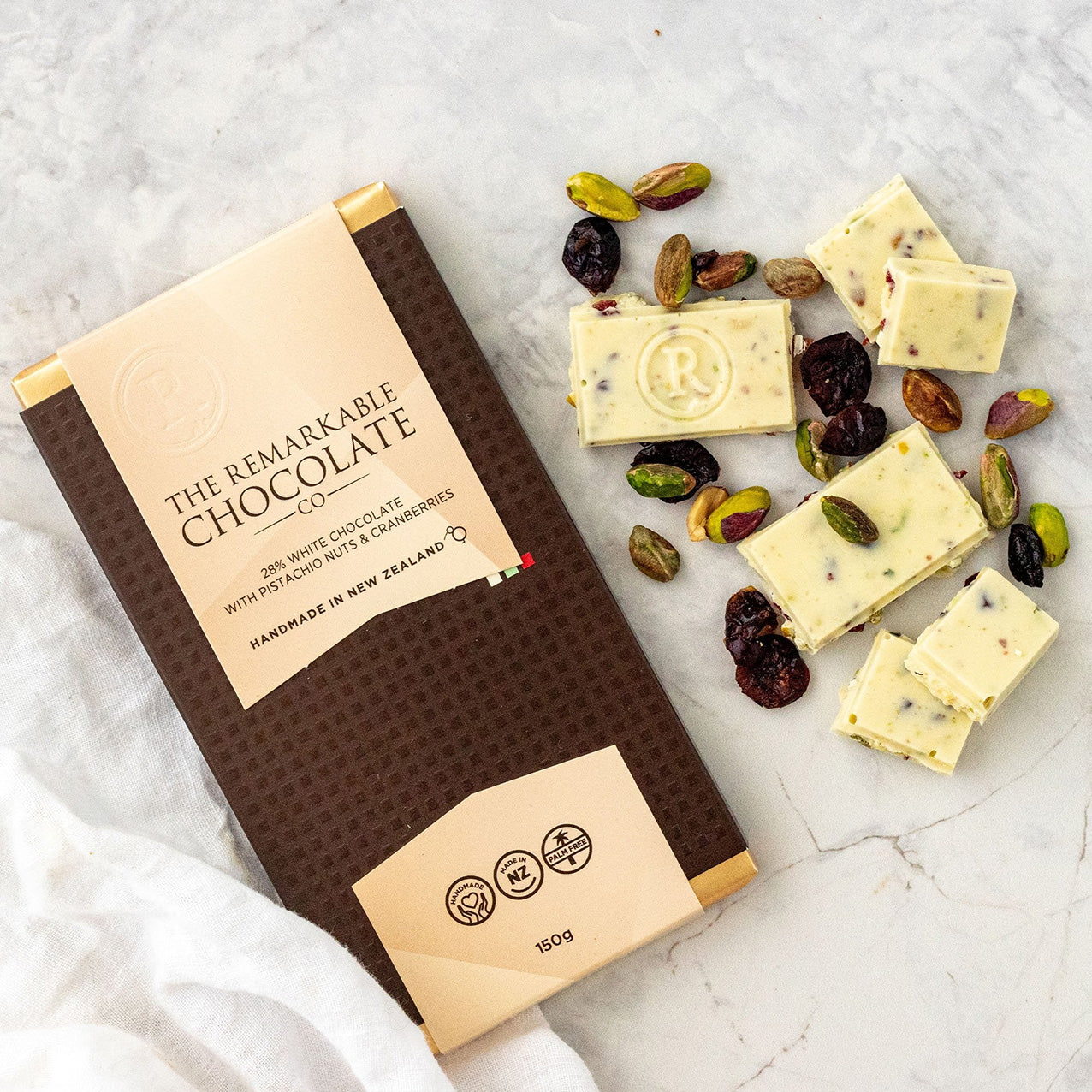 Remarkable Chocolate Block Pistachio & Cranberry