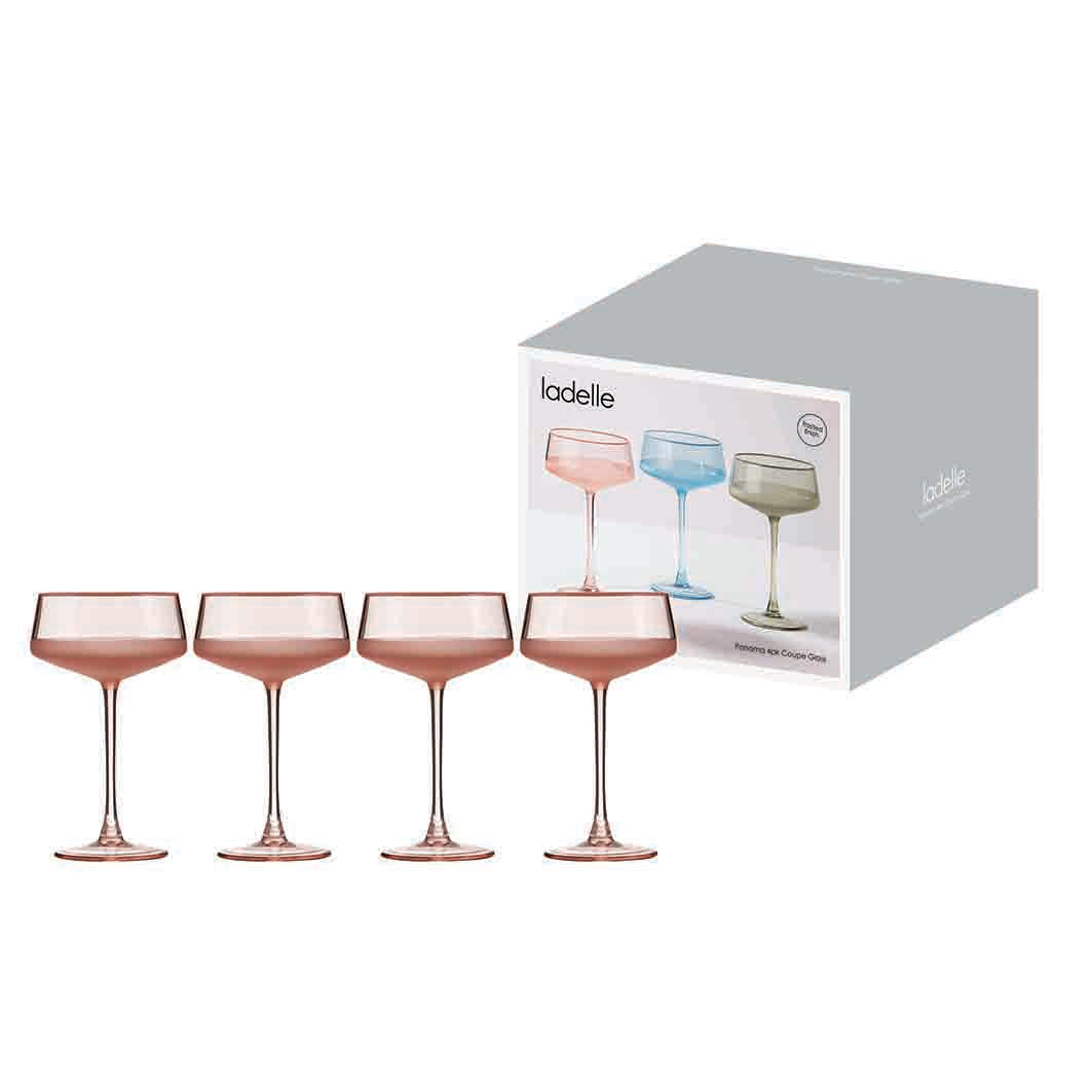 Panama Coral Coupe Glass 4pk