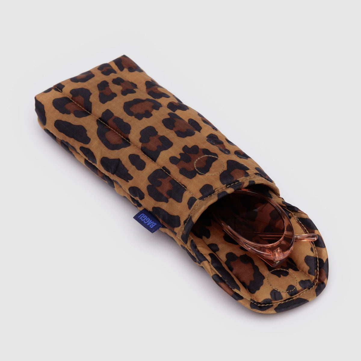 Baggu Puffy Glasses Sleeve Leopard