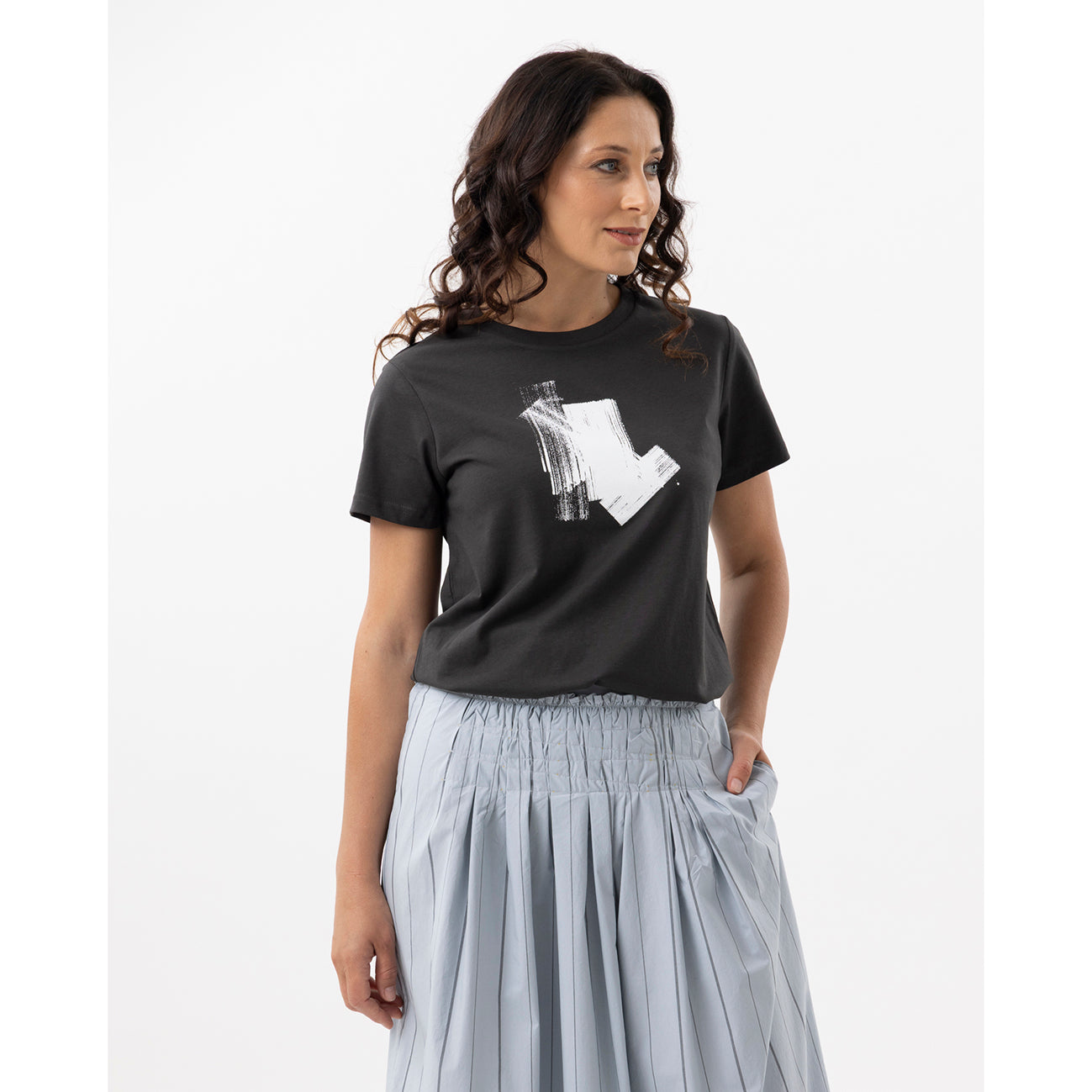 Sunset Echo Tee Black
