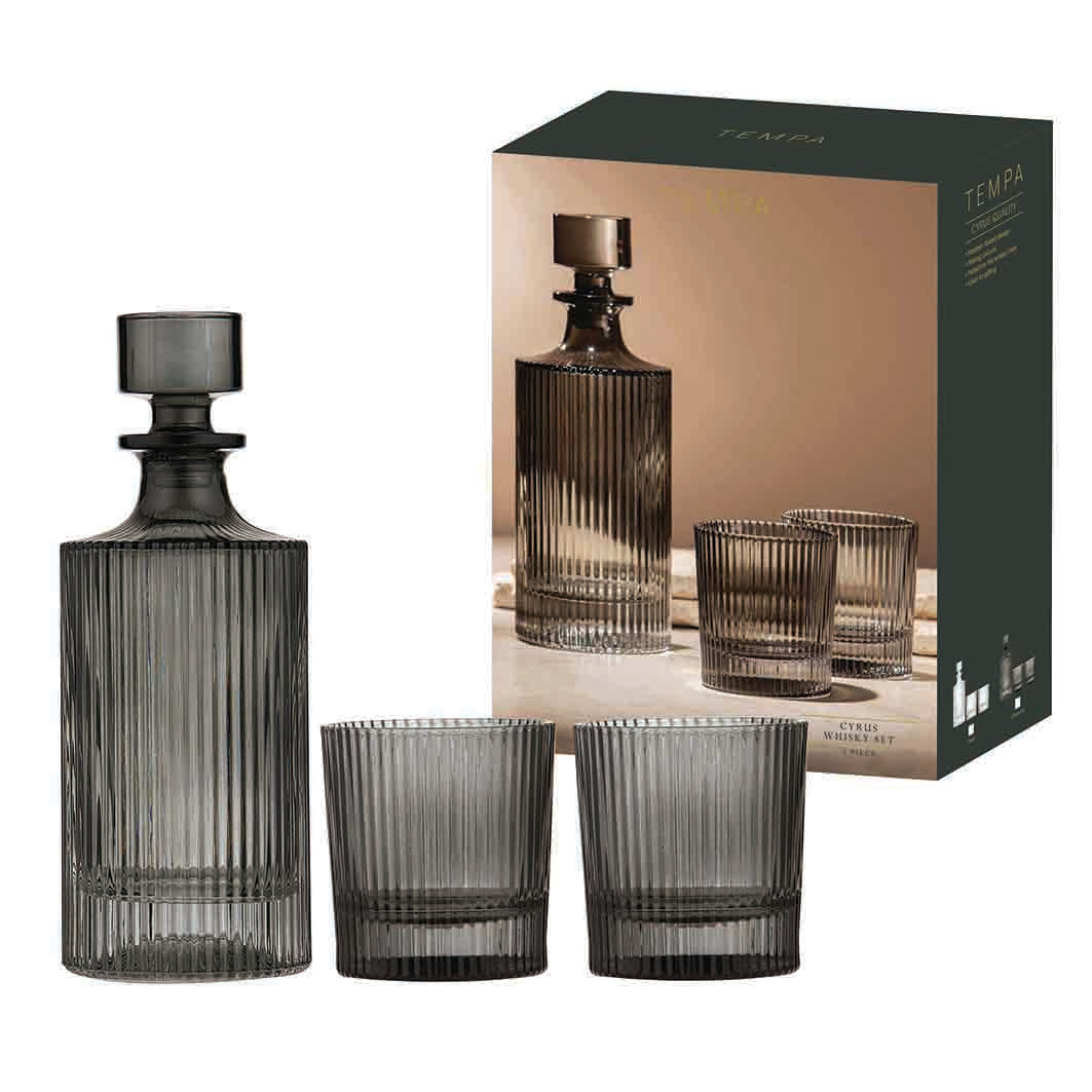 Cyrus Charcoal 3pc Whisky Set