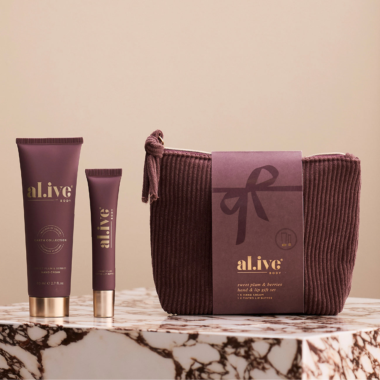 Hand & Lip Gift Set Sweet Plum & Berries