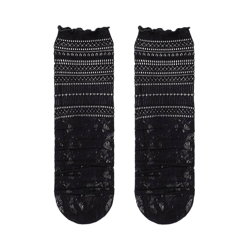 Victoria Stocking Socks Black