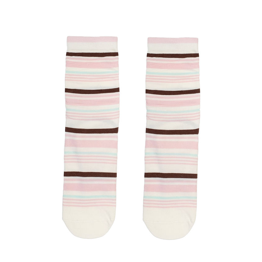 Pink Bar Stripe Socks
