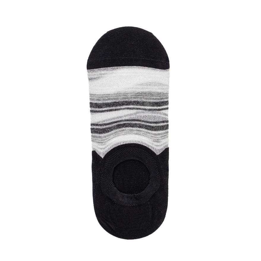 No Show Licorice Stripe Socks