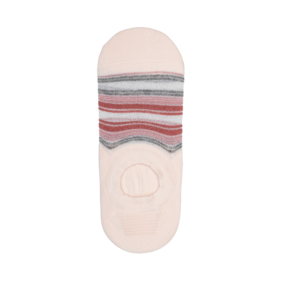 No Show Sugar Stripe Socks