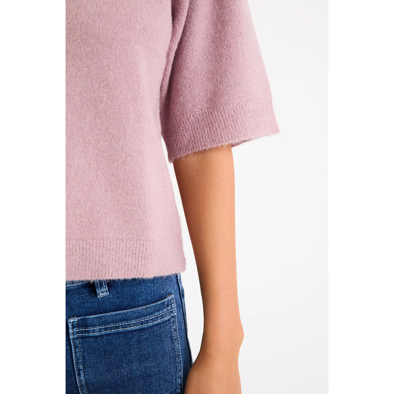 Assemble Blush Alpaca Knit Tee