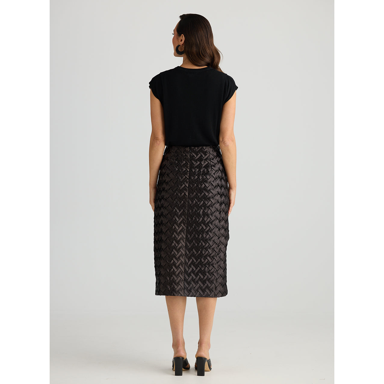 Criss Cross Skirt Black