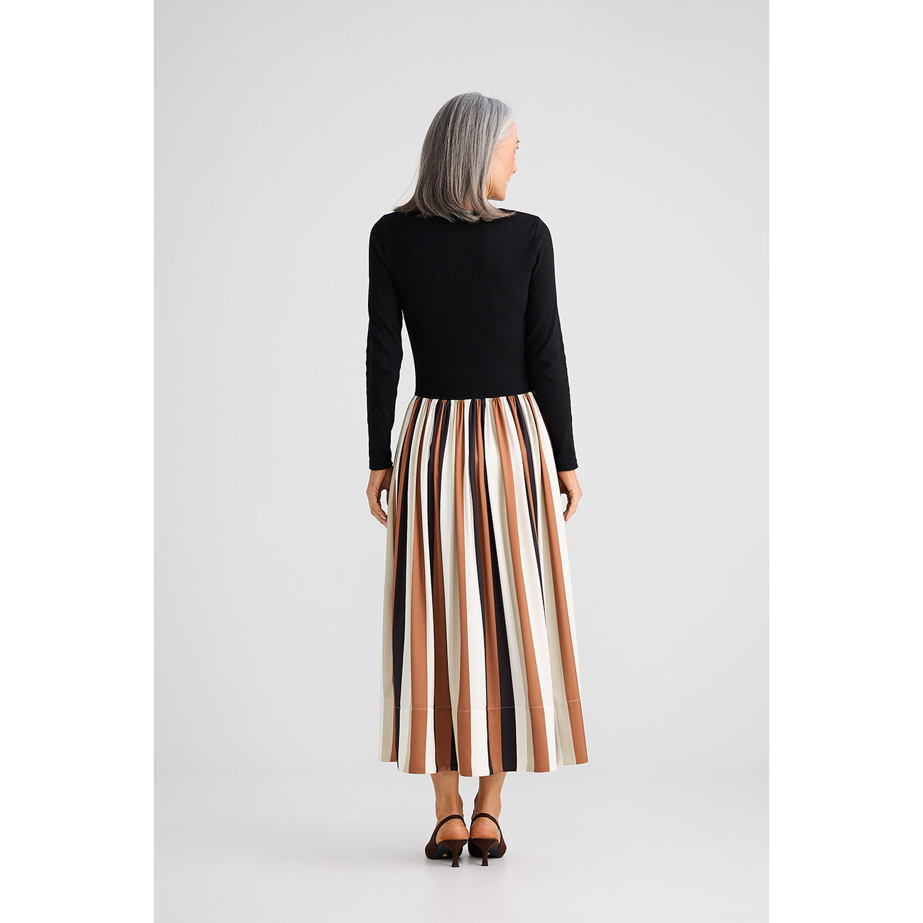 Daphne Dress Oakley Stripe