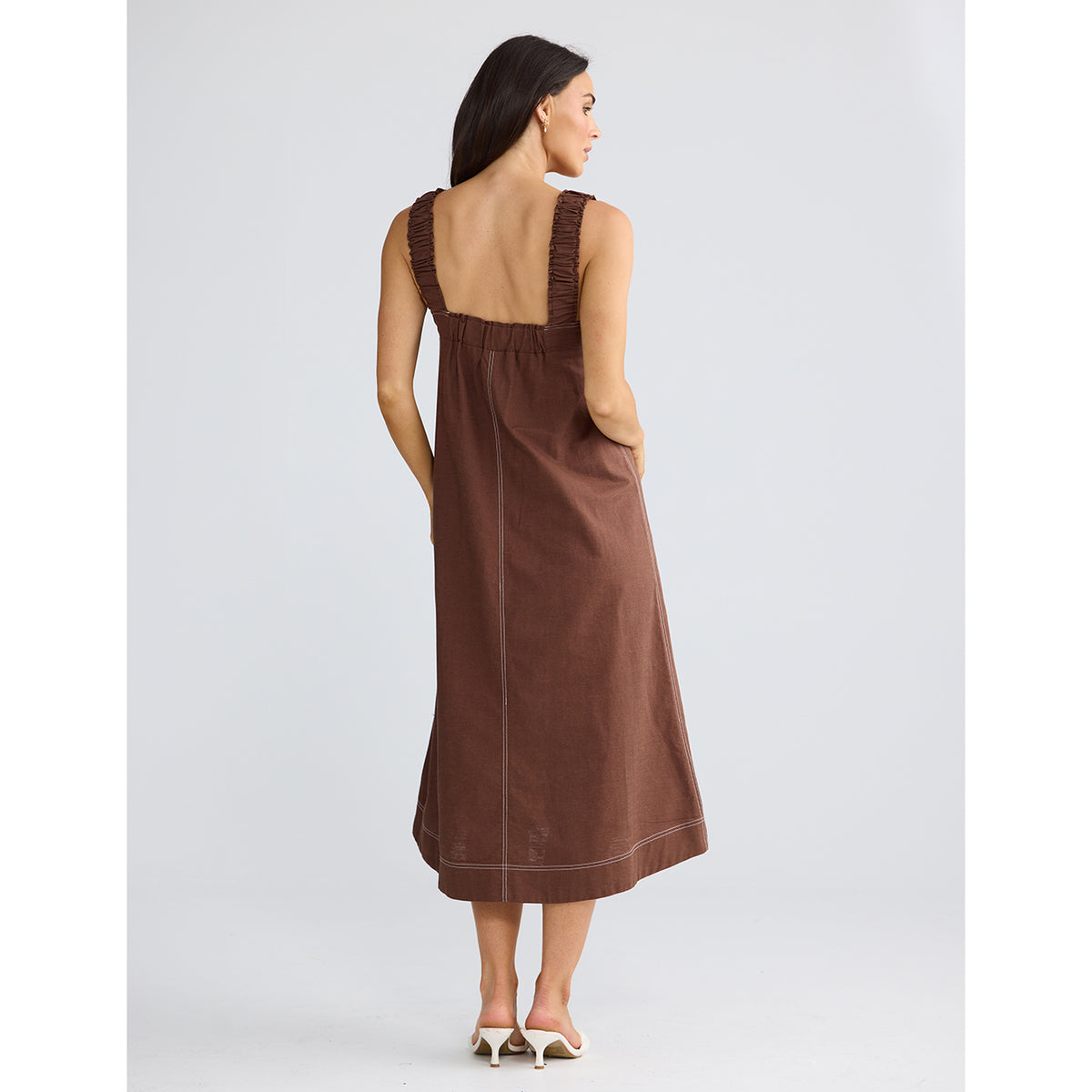 Megan Dress Coffee