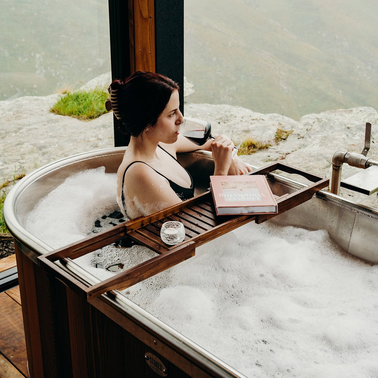 Acacia Wood Bath Caddy