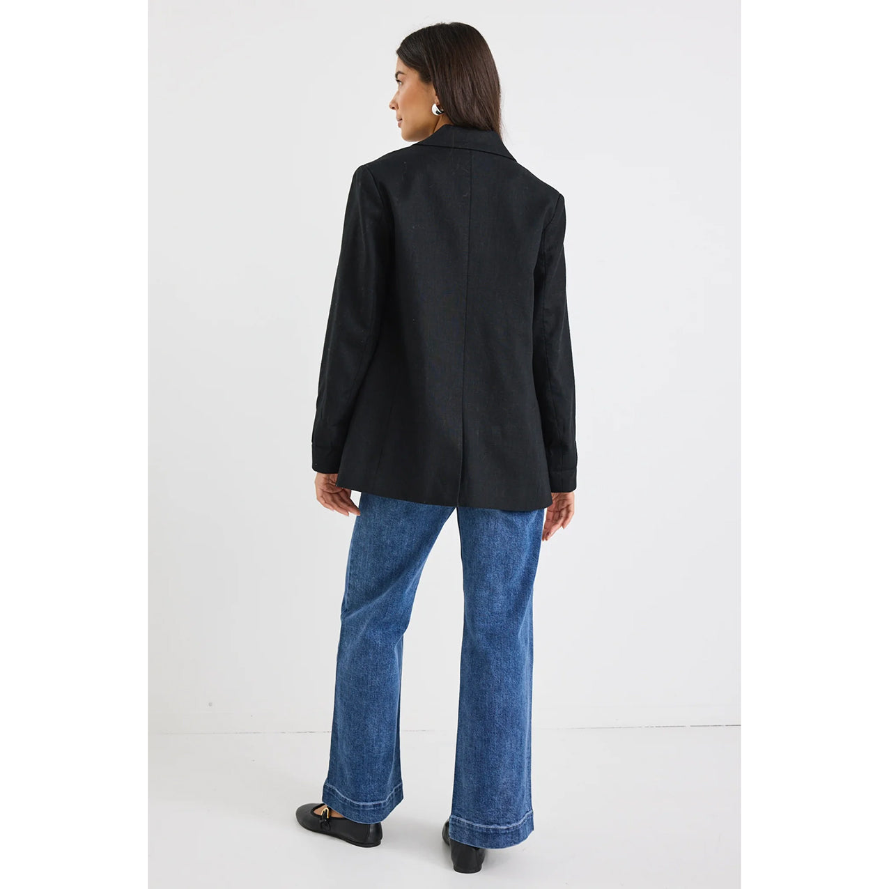 Dock Black Ramie Blazer