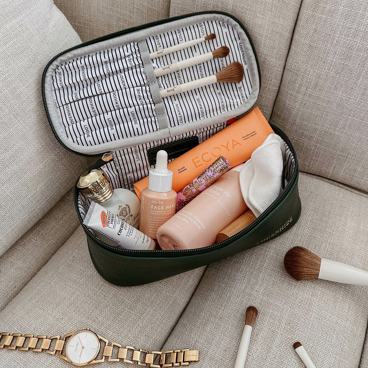 Fifi Cosmetic Case Forest Green