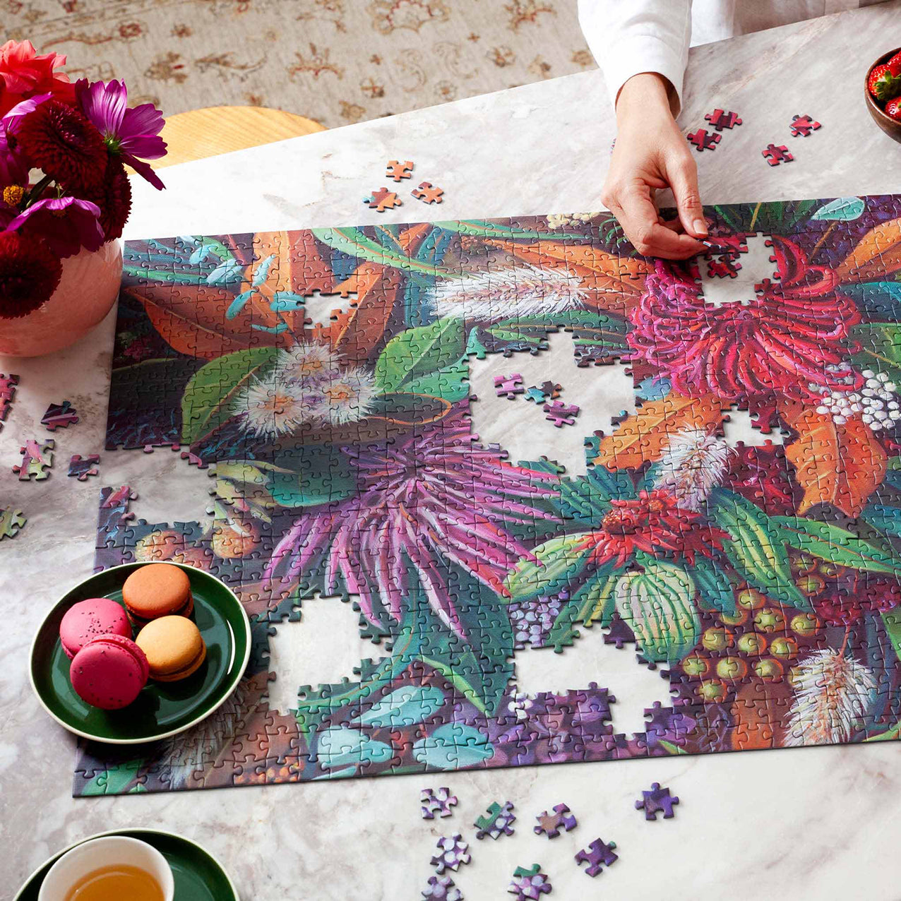 Piece House Puzzle Floral Delight