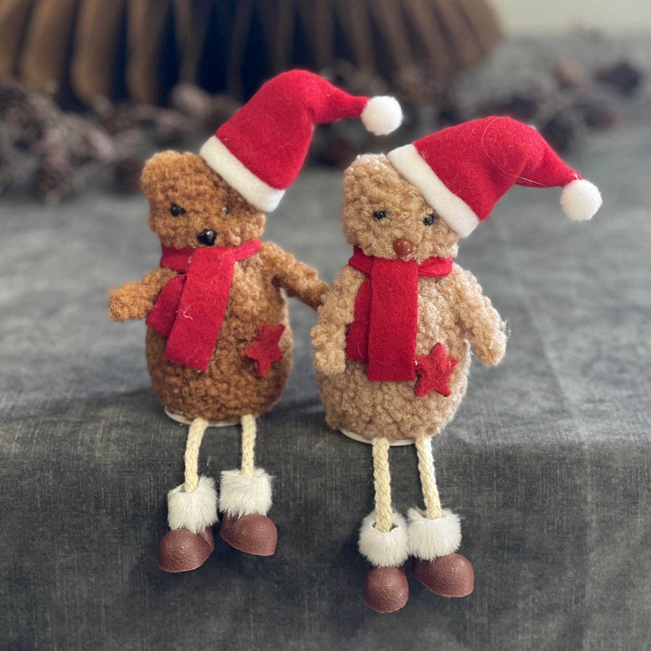 Christmas Teddy Bear Hanging Deco