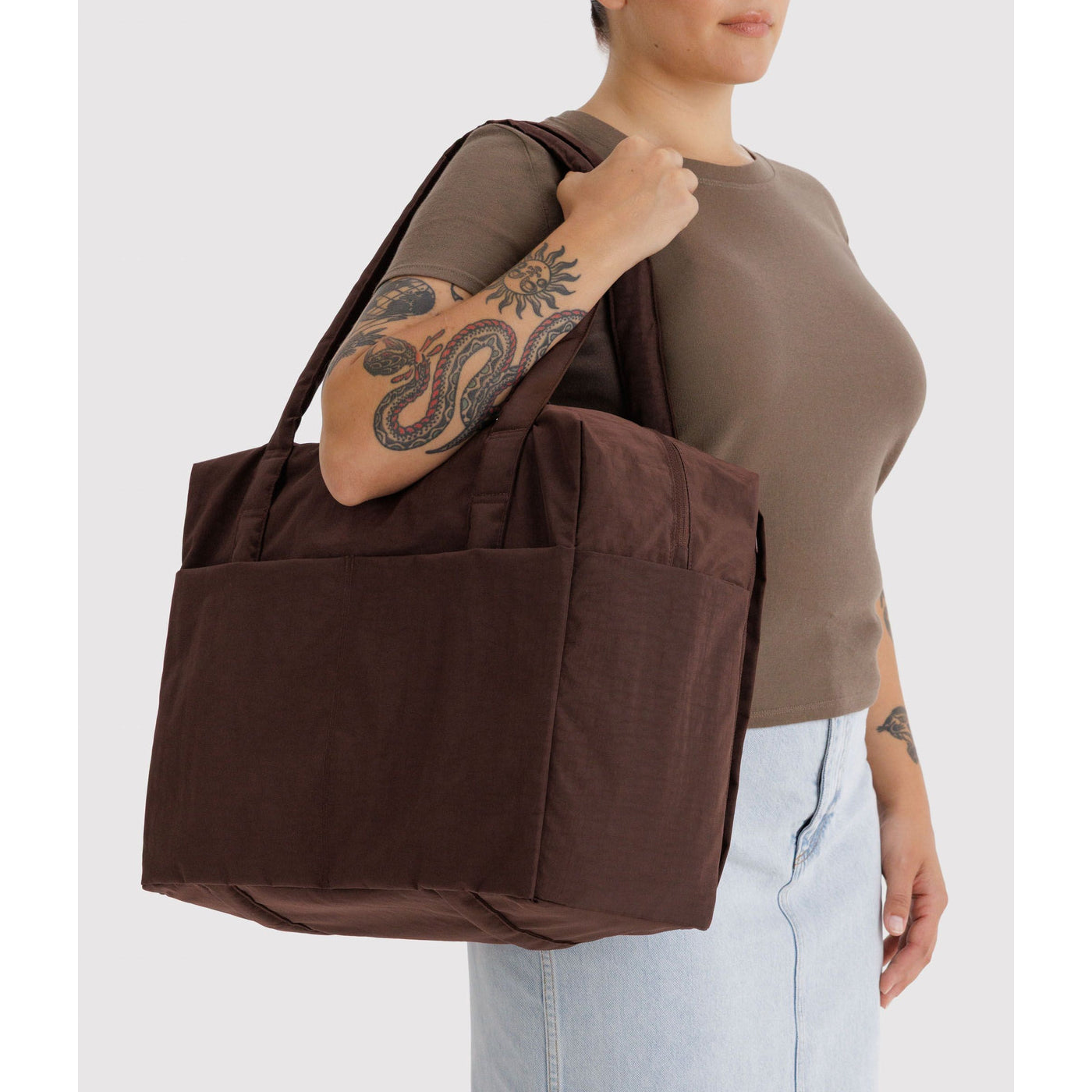 Baggu Large Cloud Carry-On Coffee