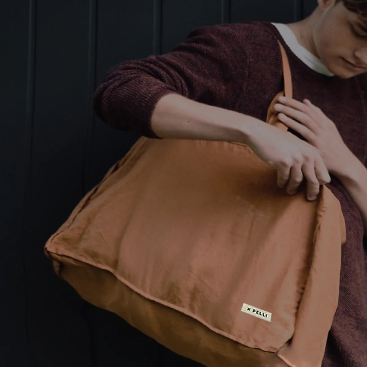 Sea Breeze Linen Tote Bag