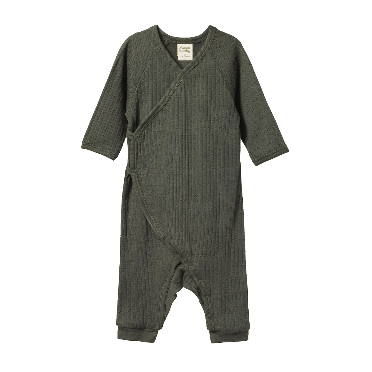 Kimono Stretch & Grown Pointelle Thyme