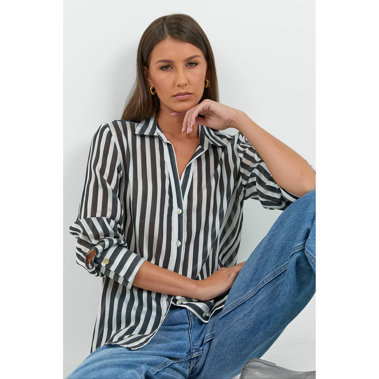 Narrative Black Stripe Shirt