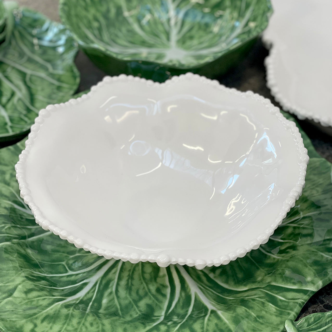 Melamine Pearl Bowl White 28cm