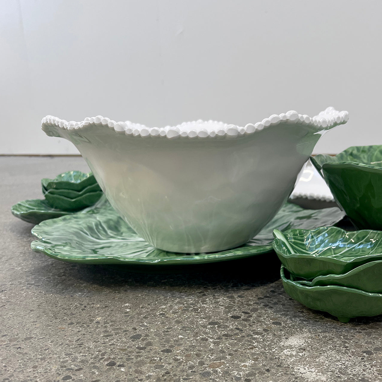 Melamine Pearl Bowl White 35cm