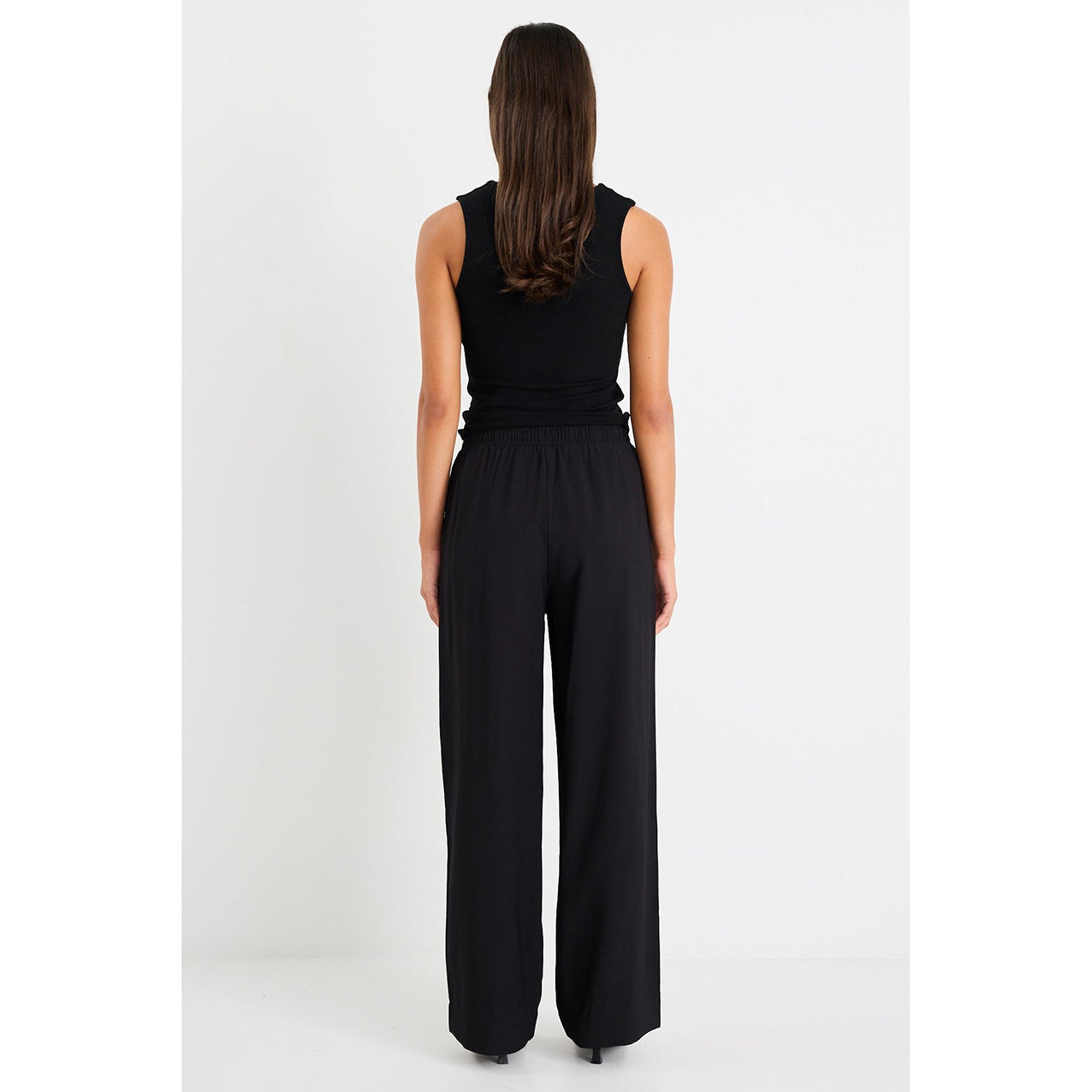 Vibe Black Jacquard Stripe Pant