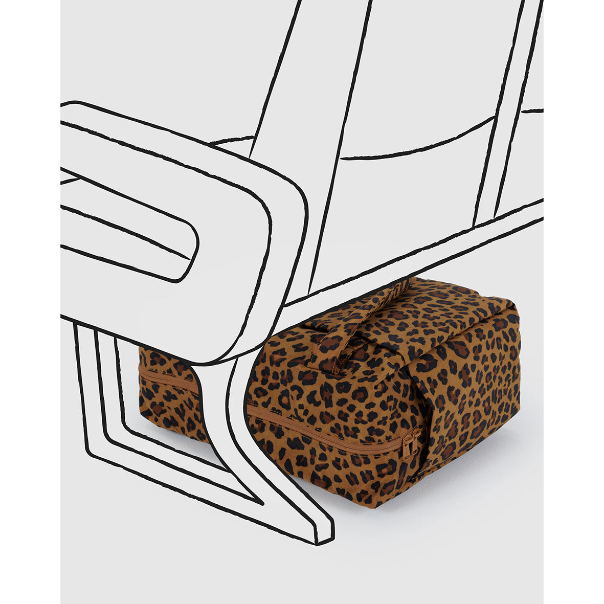 Baggu Small Cloud Carry-On Leopard