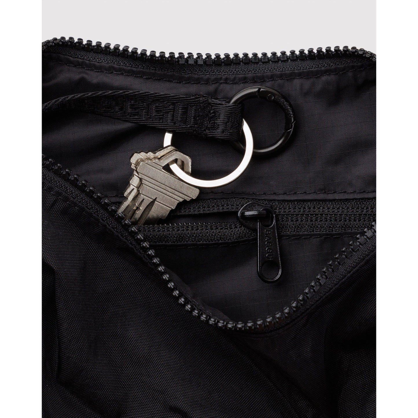 Baggu Small Nylon Crescent Bag Black
