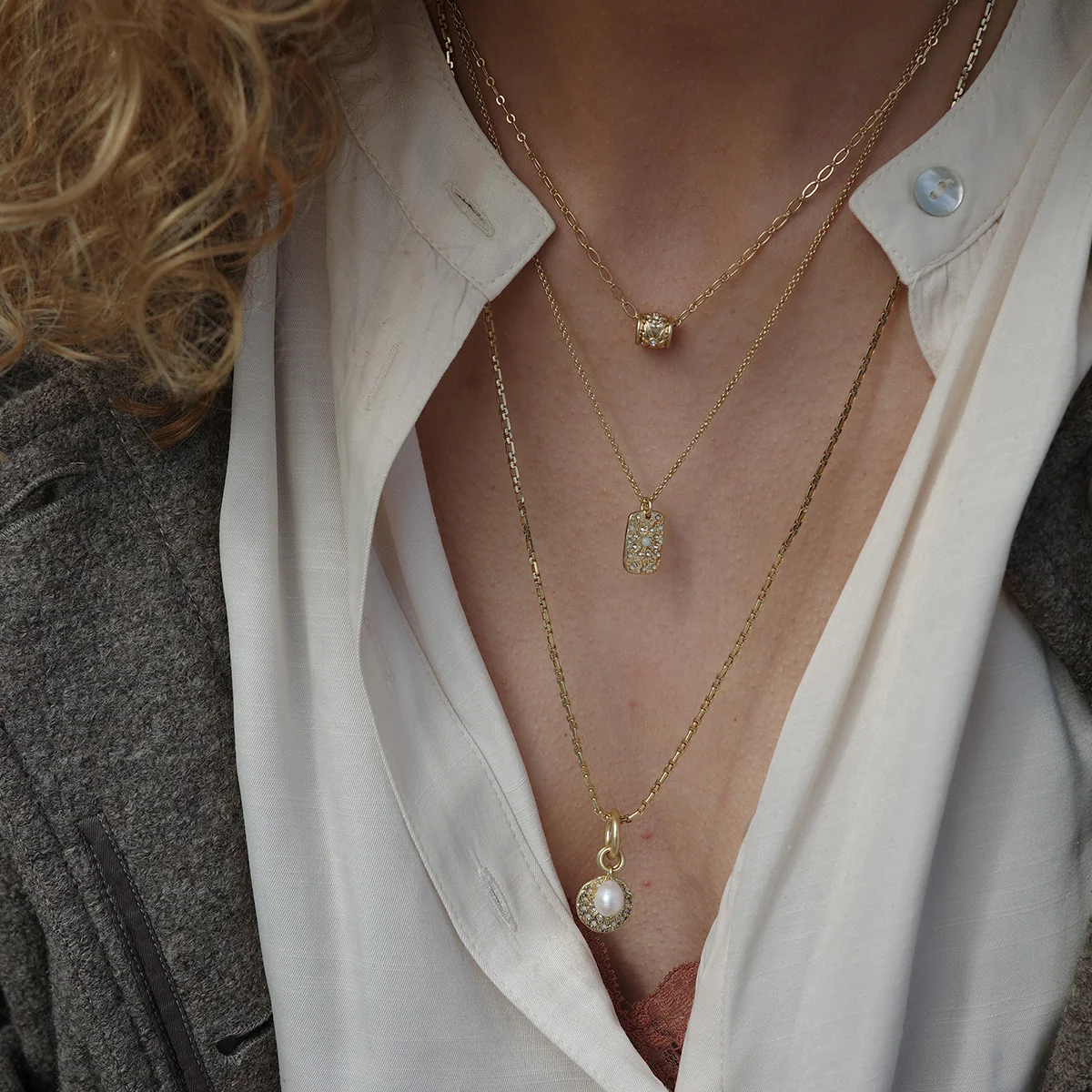 Solstice Bunch Pearl Necklace