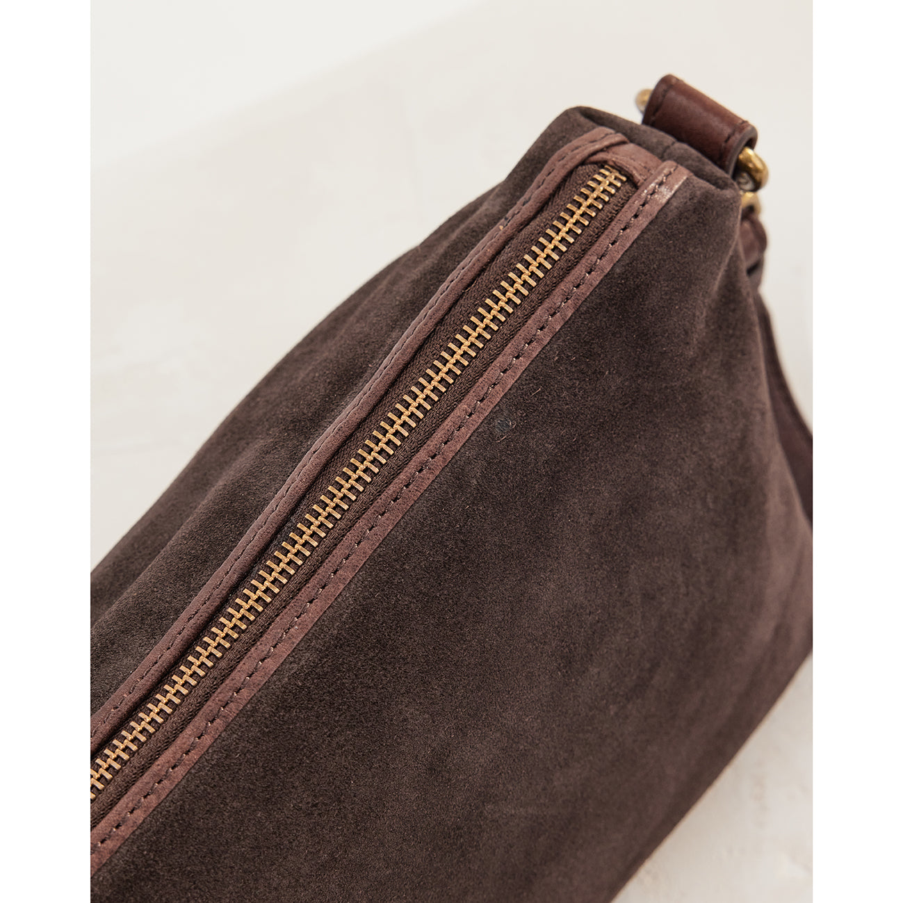Suede Teddy Bag Chocolate