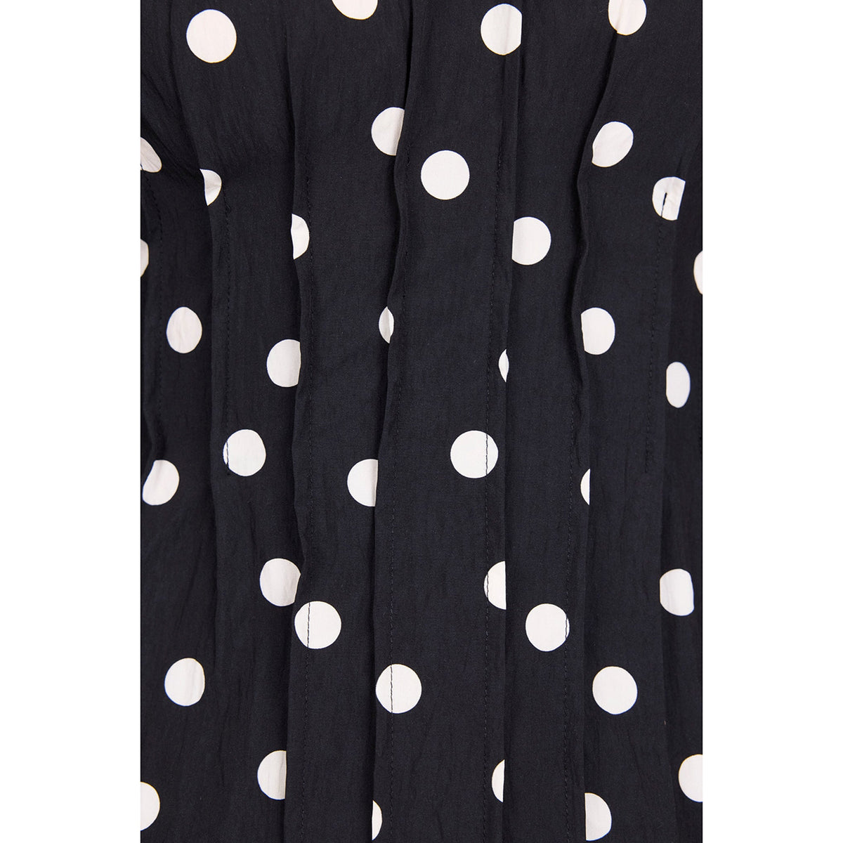 Theatrical Black Polka Dot Pintuck Top