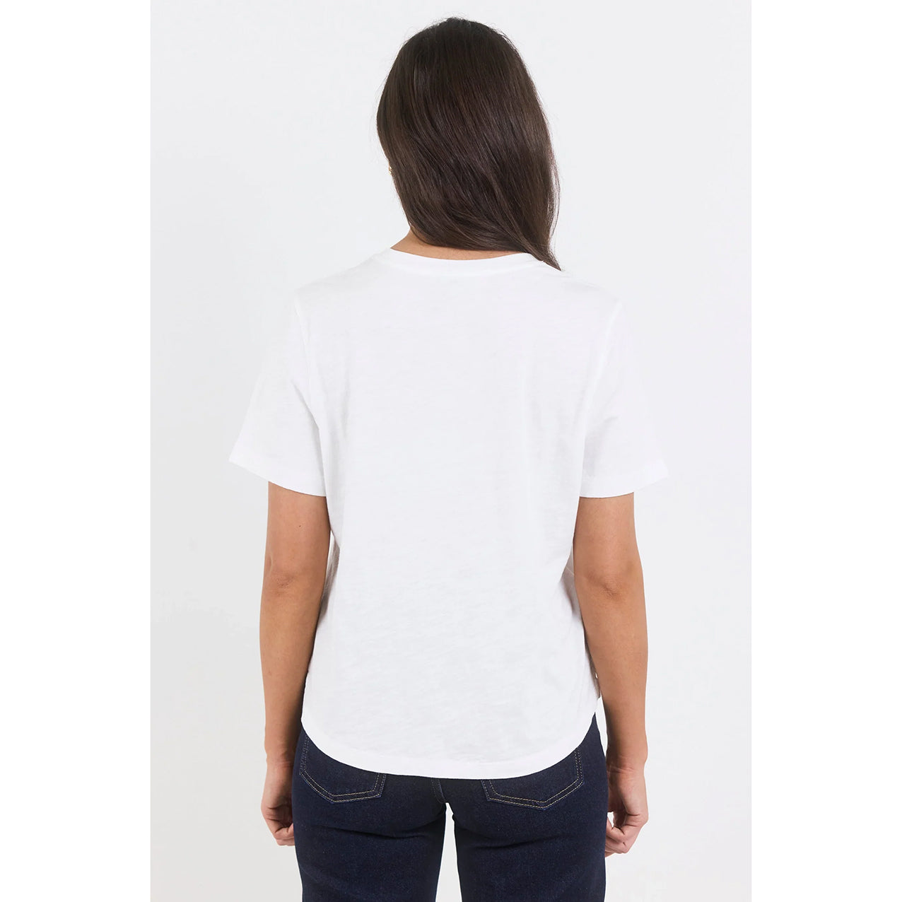 Ultimate White Slub Crew Neck Tee