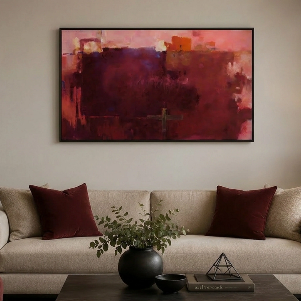 Ember Framed Canvas