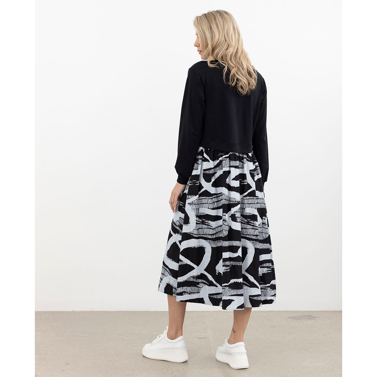 Conscious Dress Ivory Print