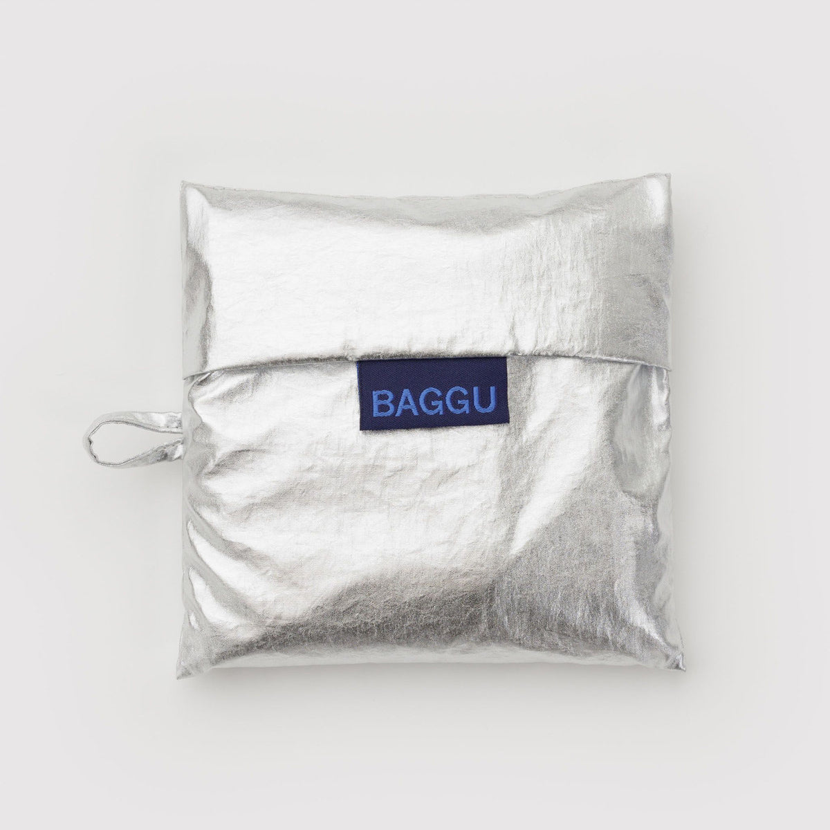 Reuseable Baggu Bag Chrome Metallic