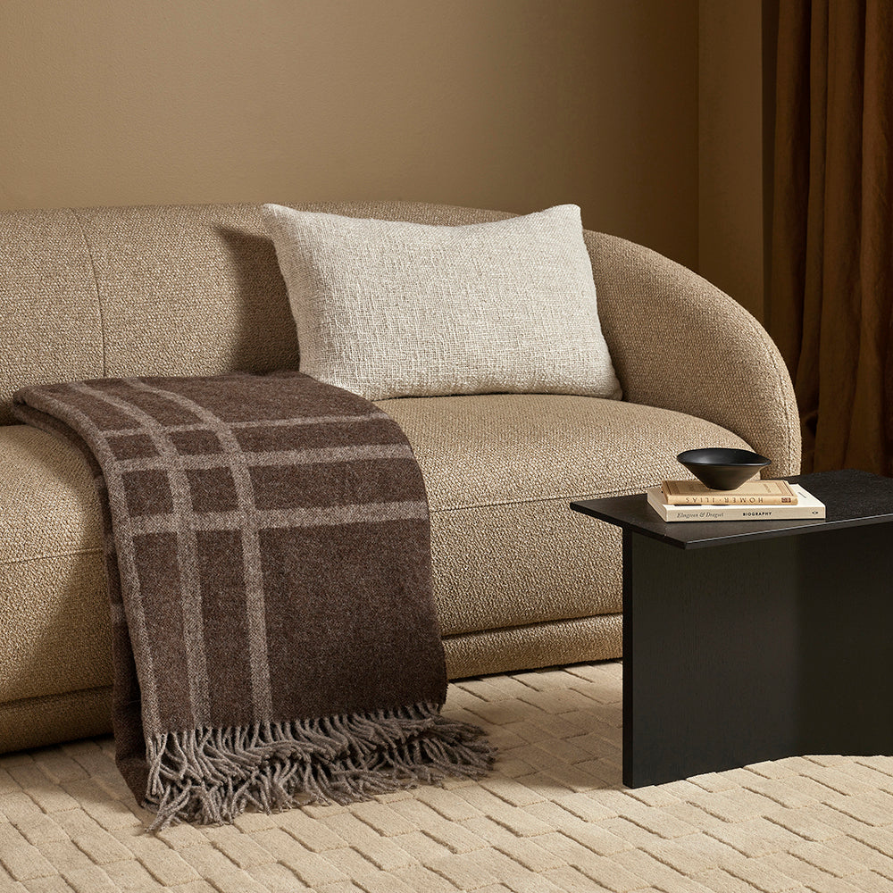 Fiordland Lambswool Throw Walnut