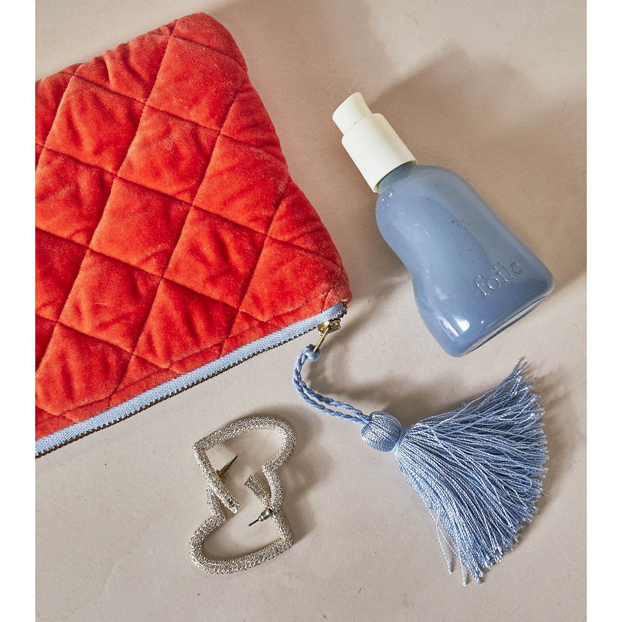 Life Unhurried Velvet Cosmetics Purse