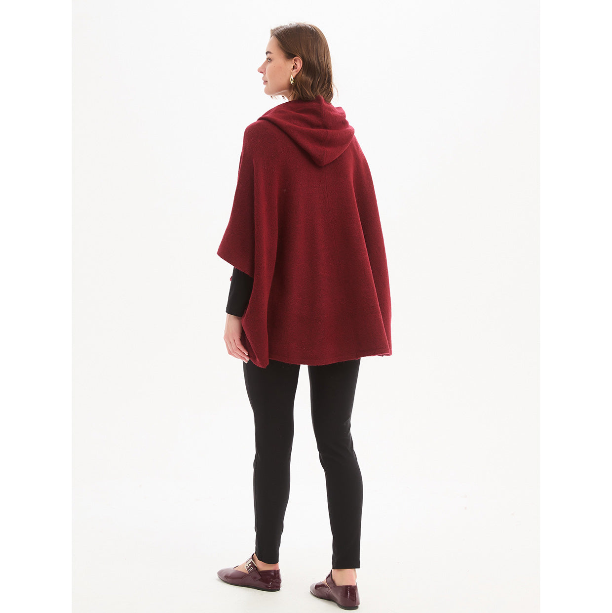 Magnetic Closure Cardigan Wine