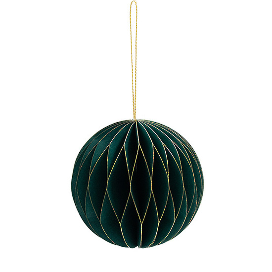 Papier Gilded Ball Green