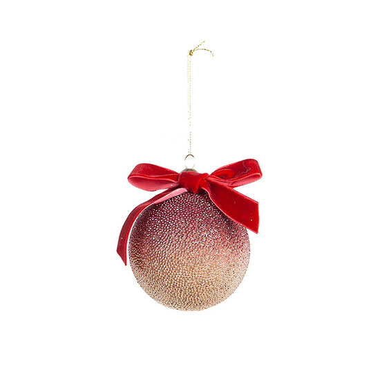 Starburst Glass Bauble Mulberry