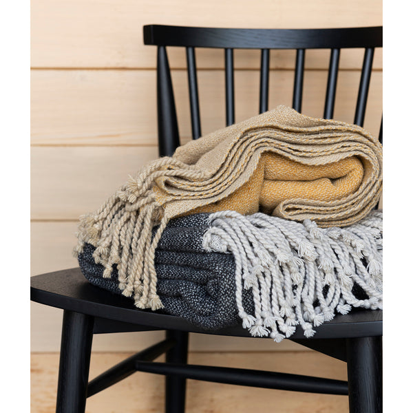 Mulberi Dannevirke Throw - Bring a rustic touch to your space with these woven wool blend throws in sophisticated twill and double-weave styles.   Size: 130x170cm Wool/Acrylic Blend 
