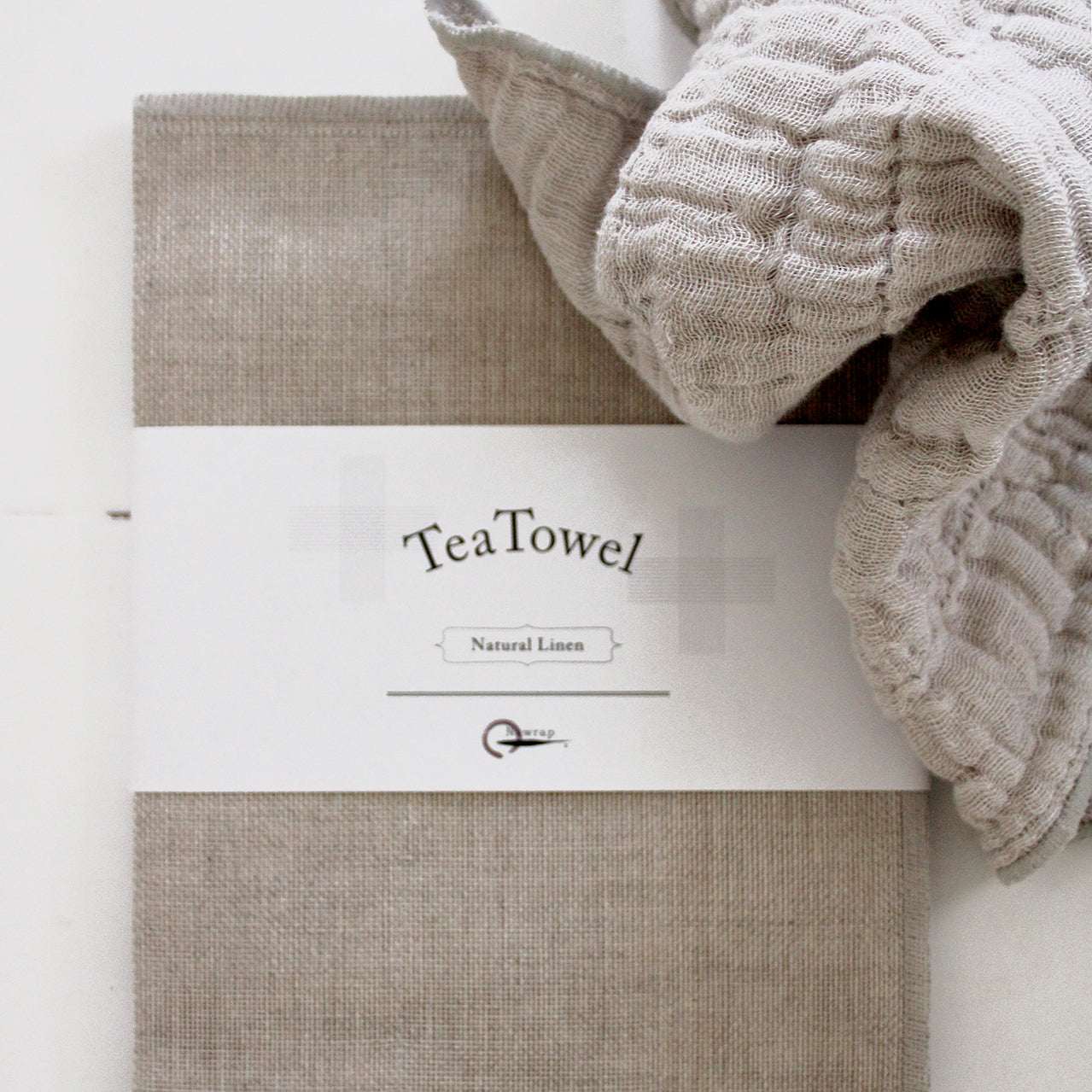 Nawrap Natural Dishcloth + Tea Towel - Linen