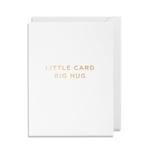 Small card measures 90mm x 120mm Individually cello wrapped and blank inside. Features gold embossing