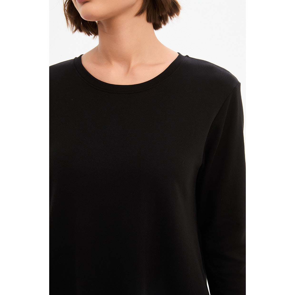 Stripe Back Ovoid Dress Black