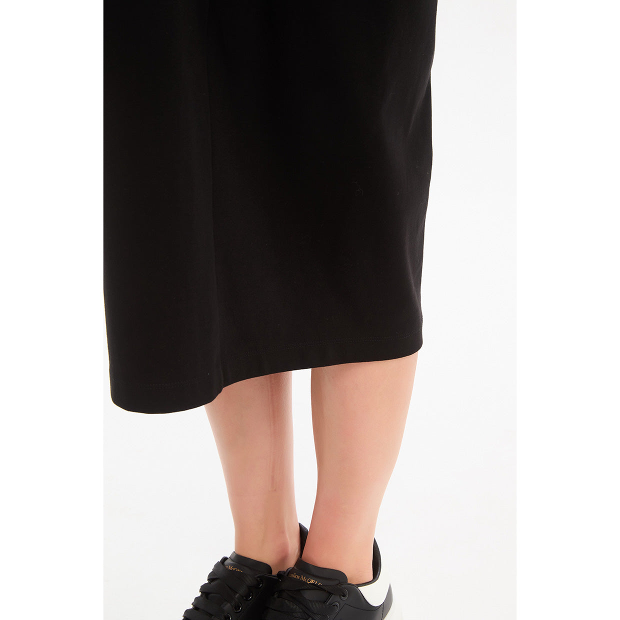 Stripe Back Ovoid Dress Black