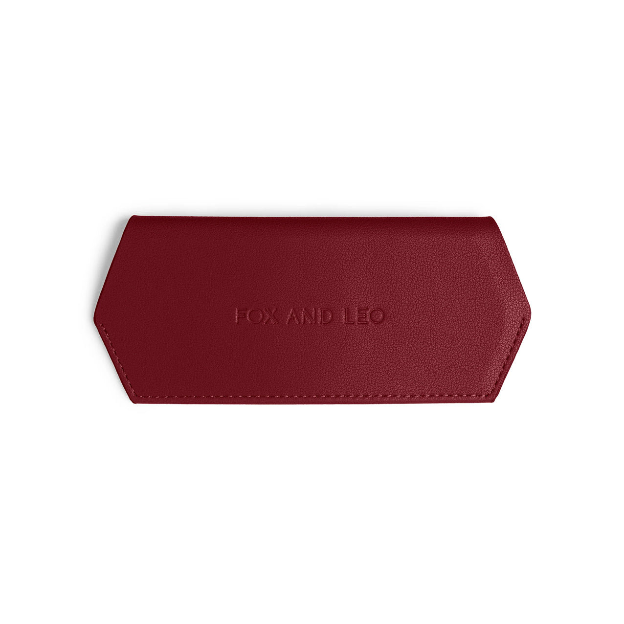 F&L Glasses Case Burgundy