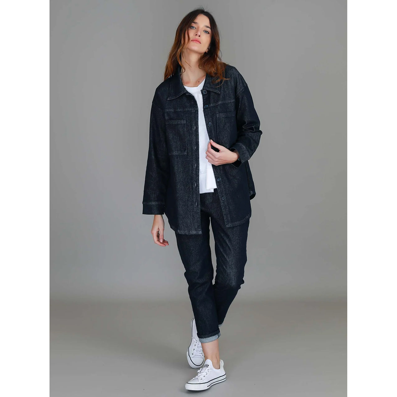 Berwick Dark Denim Shacket