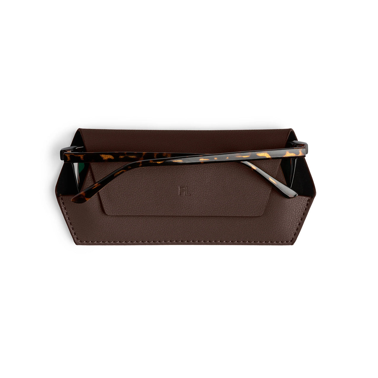 F&L Glasses Case Chocolate