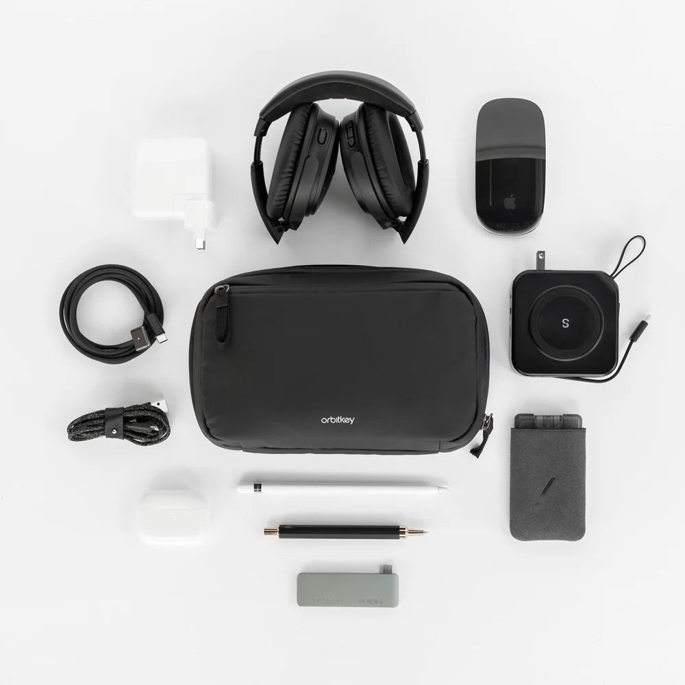 Orbitkey 2-in-1 Tech Pouch Black